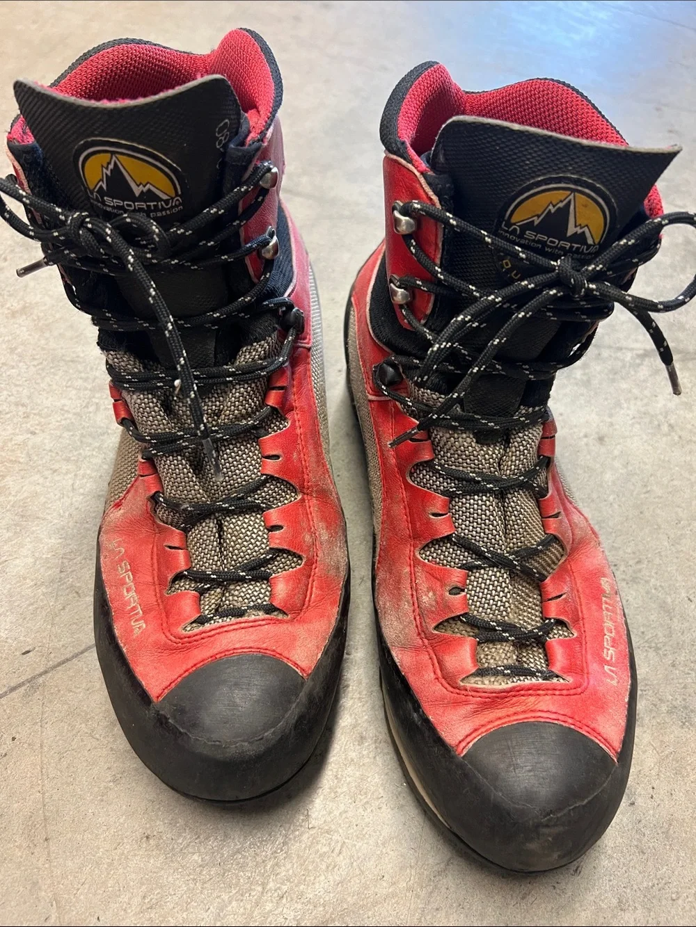 La Sportiva Red and Black Hiking/Alpine Boots
